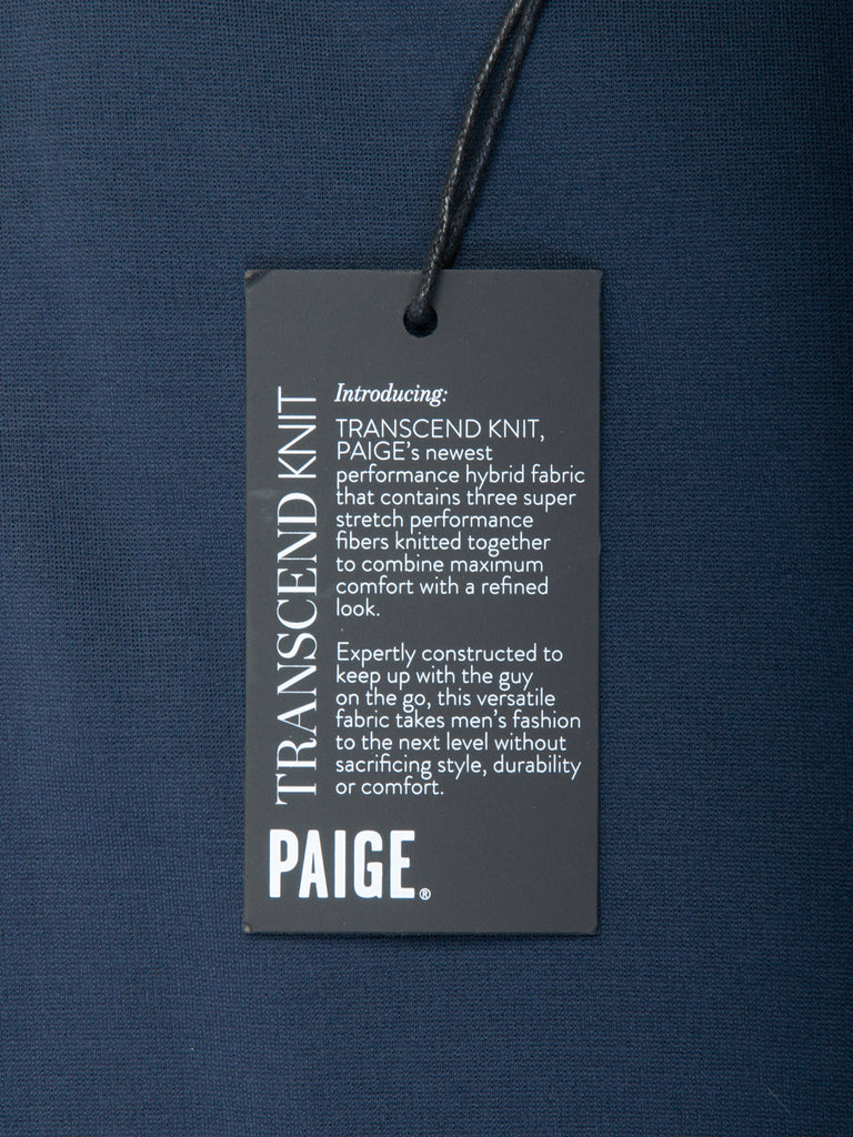Paige NWT Deep Anchor Blue Prescott Transcend Knit Trouser