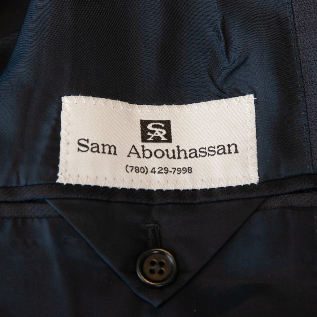 Sam Abouhassan Navy Blue Dormeuil Amadeus Suit