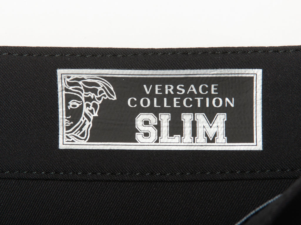 Versace Collection NWT Black Slim Fit Pants