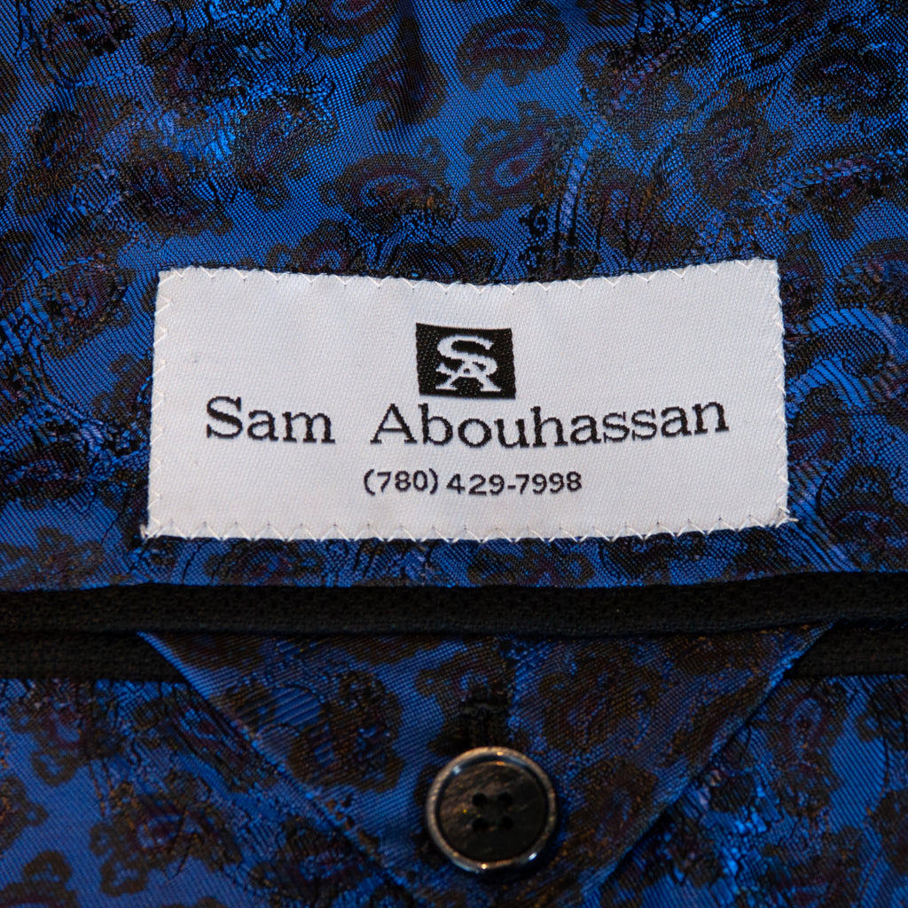 Sam Abouhassan Black Wool Twill Blazer