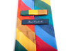Paul Frederick Rainbow Striped Silk Tie