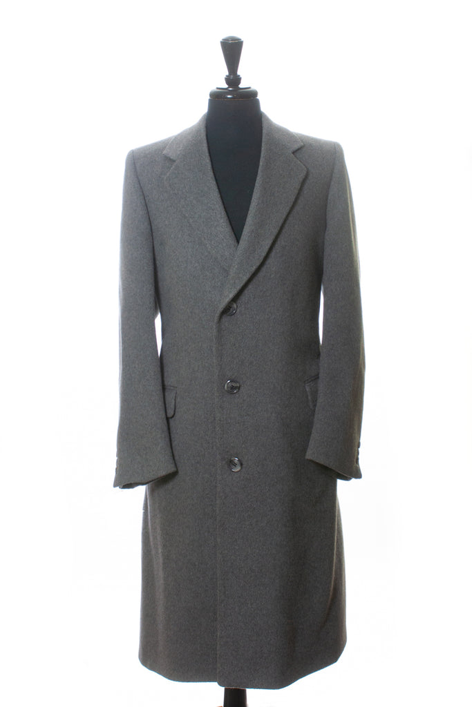 Coppley Gray Cashmere Blend Overcoat
