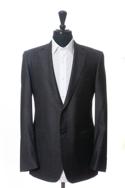 Canali Milano Gray Silk Blend Blazer