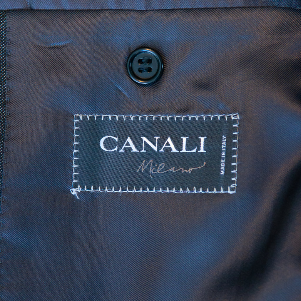 Canali Milano Gray Silk Blend Blazer