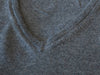 Hugo Boss Gray Ultrafine Lambswool C-Celino_03 V-Neck Sweater