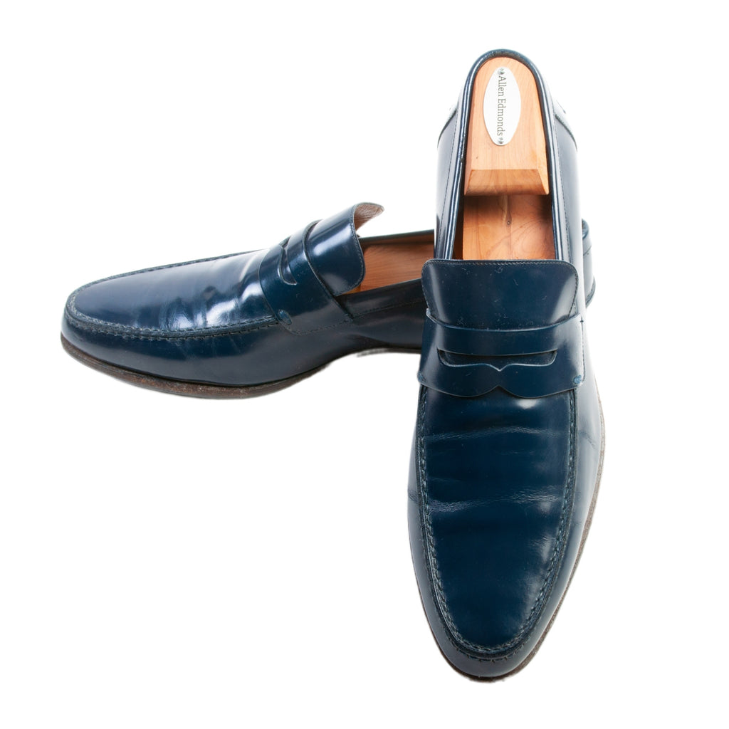Gucci Royal Blue Leather Loafers