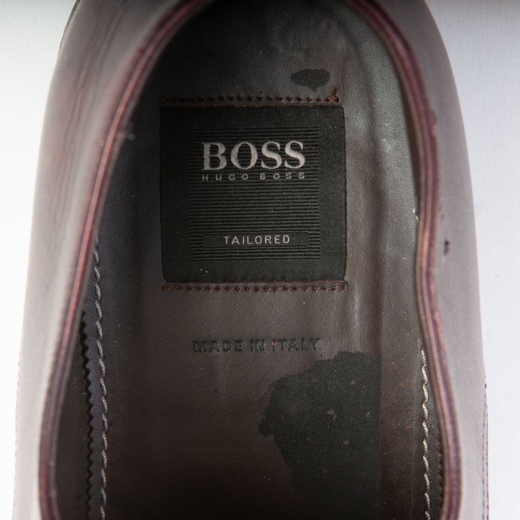 Hugo Boss Tailored Mahogany Brown Shoes
