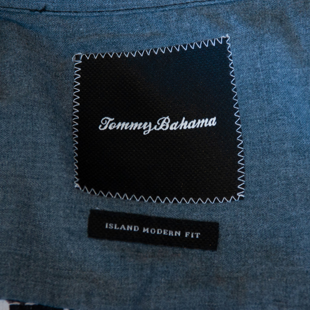 Tommy Bahama Black Floral Island Modern Fit Shirt