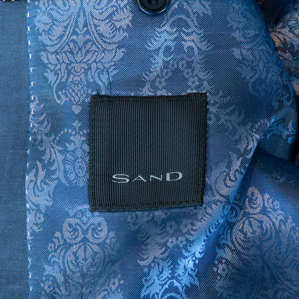 Sand Copenhagen Slate Blue Mohair Blend Suit