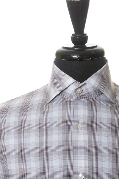 Hugo Boss Brown Plaid Regular Fit Gerald Shirt