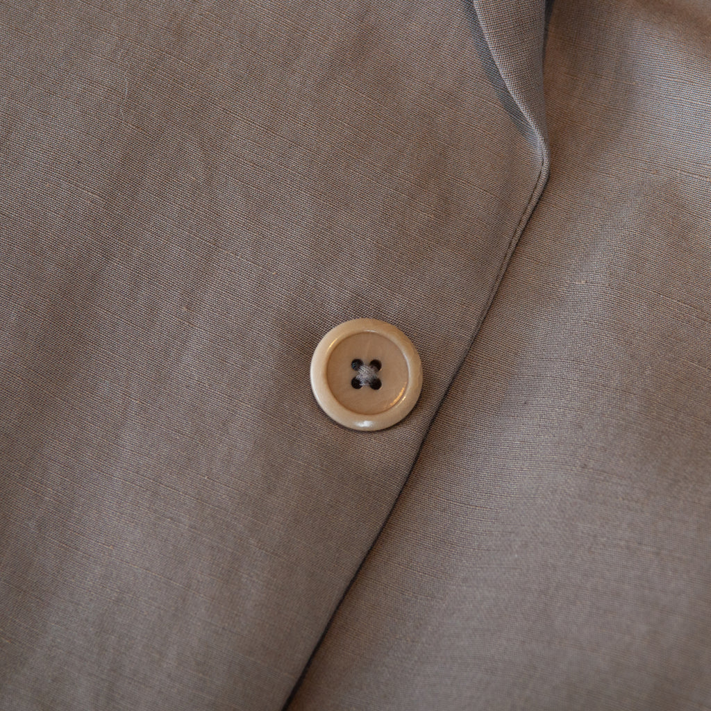 Armani Collezioni Brown Silk Blend Sharkskin Suit