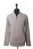Benson Gray Merino Wool Half Zip Sweater