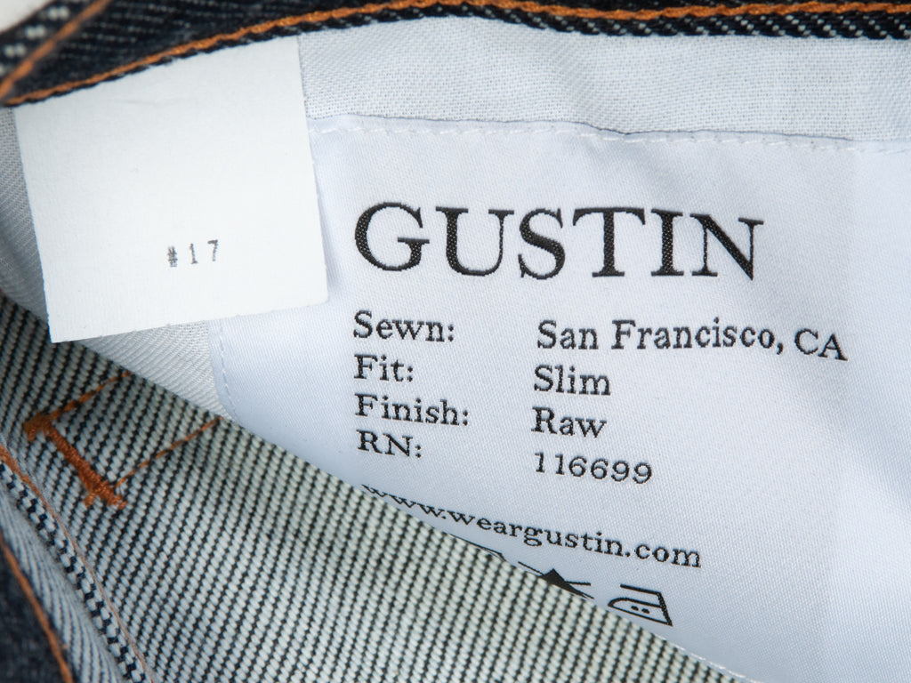 Gustin New Slim Raw The Super Heavy Selvedge Jeans