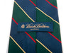 Brooks Brothers Green and Blue Striped English Silk Tie