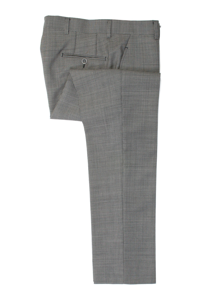 SuitSupply Gray Basketweave Wool Mohair Suit