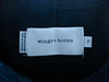 Wings + Horns Black Waffle Knit Henley Shirt
