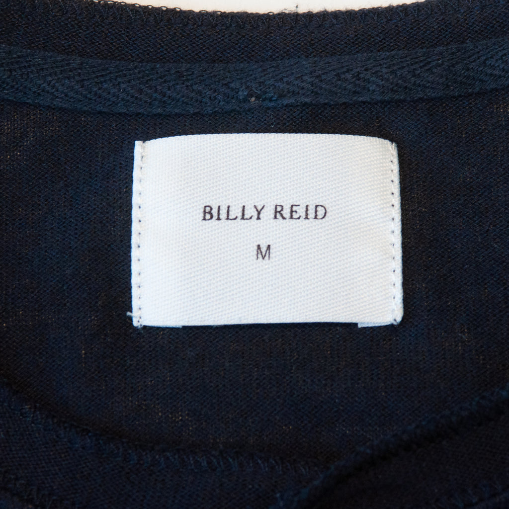 Billy Reid Navy Blue Henley Shirt