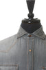 Brunello Cucinelli Gray Washed Chambray Leisure Fit Western Shirt