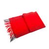 Hugo Boss Red Striped Wool Scarf