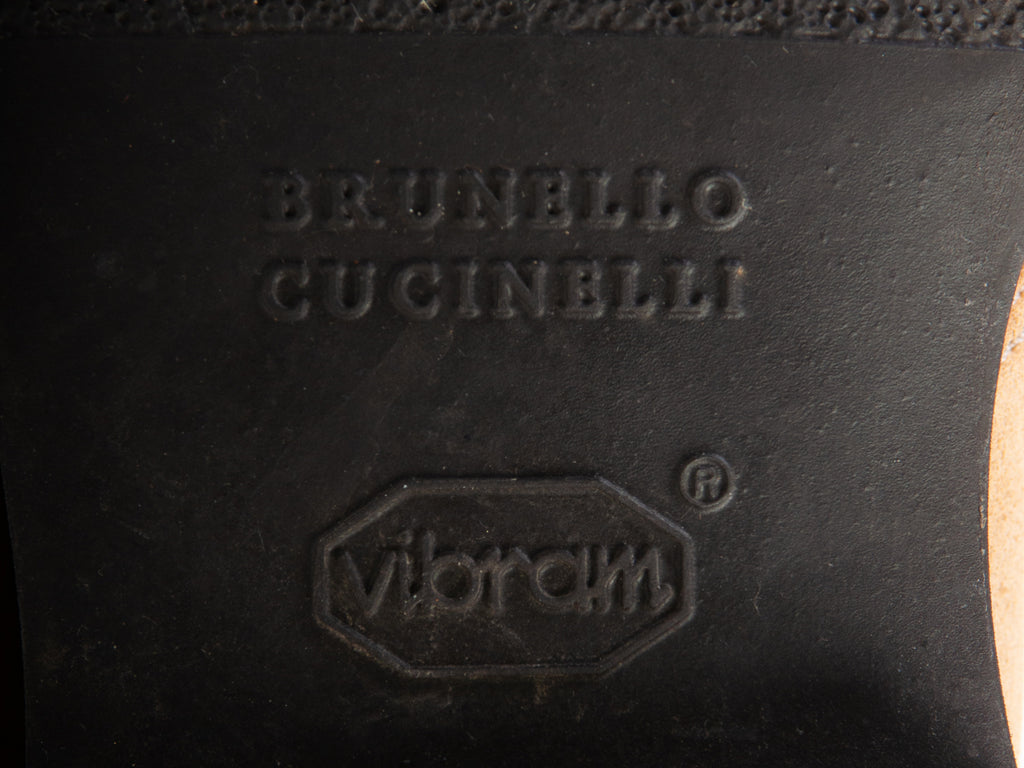 Brunello Cucinelli Light Brown Suede Desert Boots