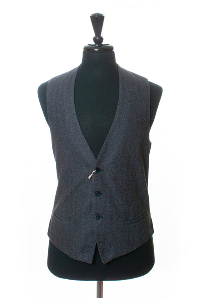 LBM 1911 Tailored Gray Herringbone Vest