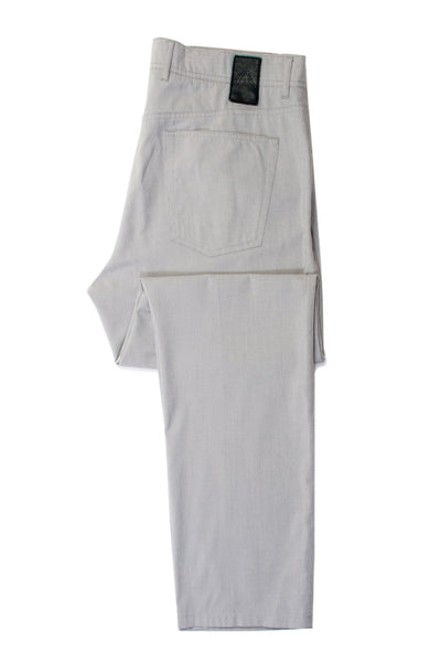 Alberto Light Gray Modern Fit Stone Ceramica Structure Pants