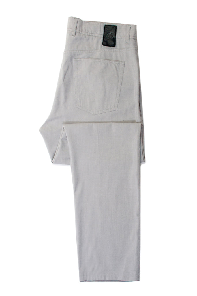 Alberto Light Gray Modern Fit Stone Ceramica Structure Pants