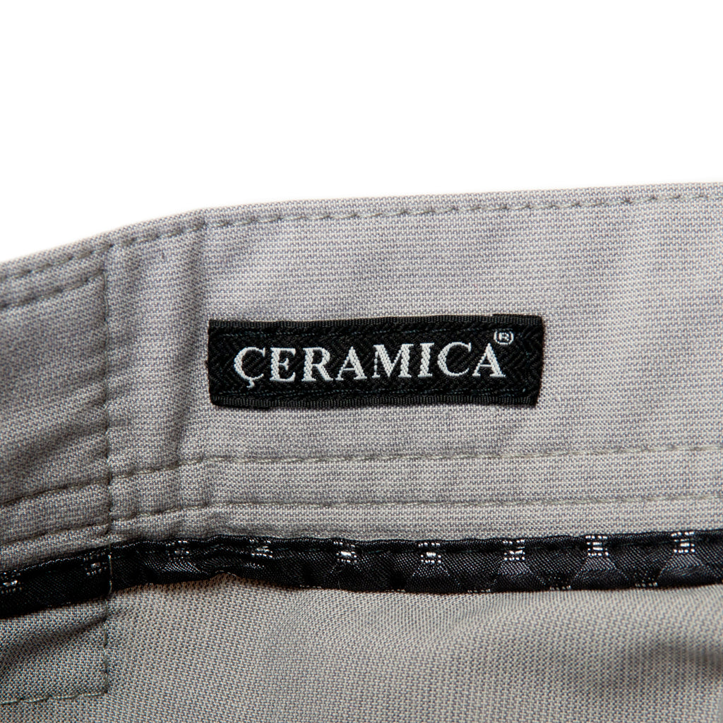 Alberto Light Gray Modern Fit Stone Ceramica Structure Pants
