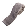 Charvet Sand Gray Silk Knit Tie