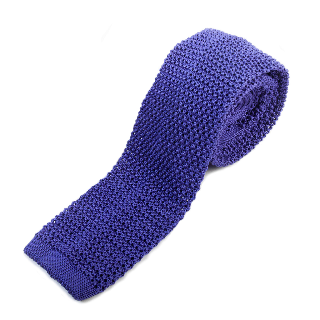Charvet Purple Silk Knit Tie