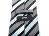 Hugo Boss Gray on Sky Blue Striped Tie