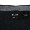 Hugo Boss Gray Slim Fit Bachano V-Neck Sweater