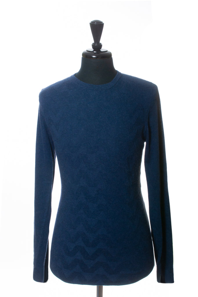 Autumn Cashmere Blue Cotton Cashmere Sweater