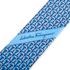 Salvatore Ferragamo Blue Gancini Patterned Tie