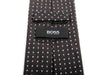 Hugo Boss Dark Chocolate Brown Geometric Patterned Tie