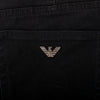 Armani Jeans Black J21 Regular Fit Distressed and Repaired Jeans