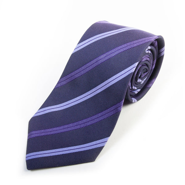 Giorgio Armani Purple Striped Tie
