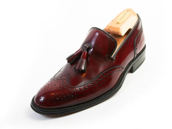 Angel Infantes Mahogany Red Slip On Shoes