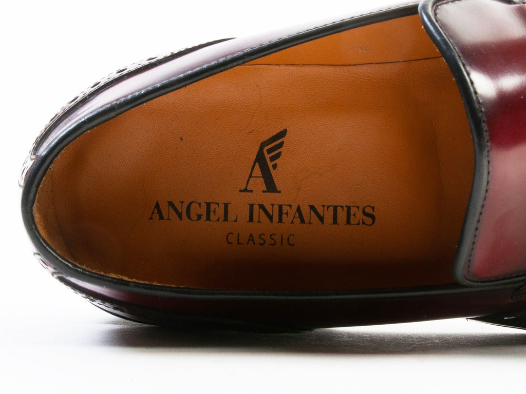 Angel Infantes Mahogany Red Slip On Shoes