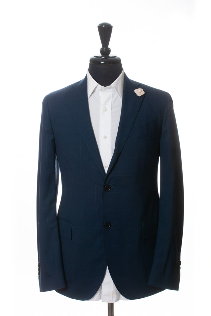 Lardini Blue Check Identity Soft Suit