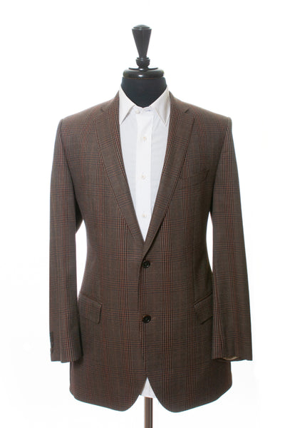 Hugo Boss Brown Check Cashmere Blend Jam1 Blazer