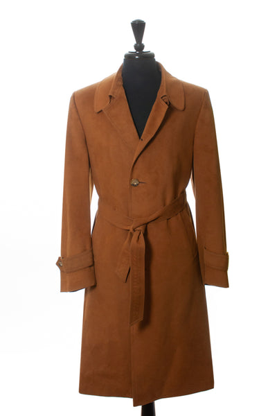 Frank Cosco Vintage Brown Ultrasuede Cambridge Overcoat