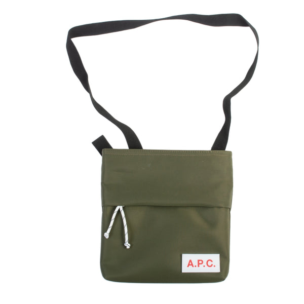 APC Green Nylon Crossbody Bag
