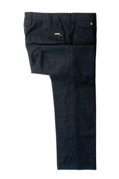 Corneliani Dark Gray Flannel Leader Pants