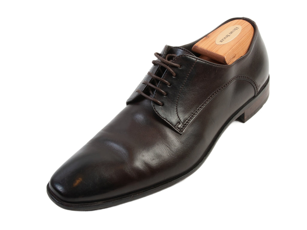 Hugo Boss Made in Italy Brown Leather Derby Shoes