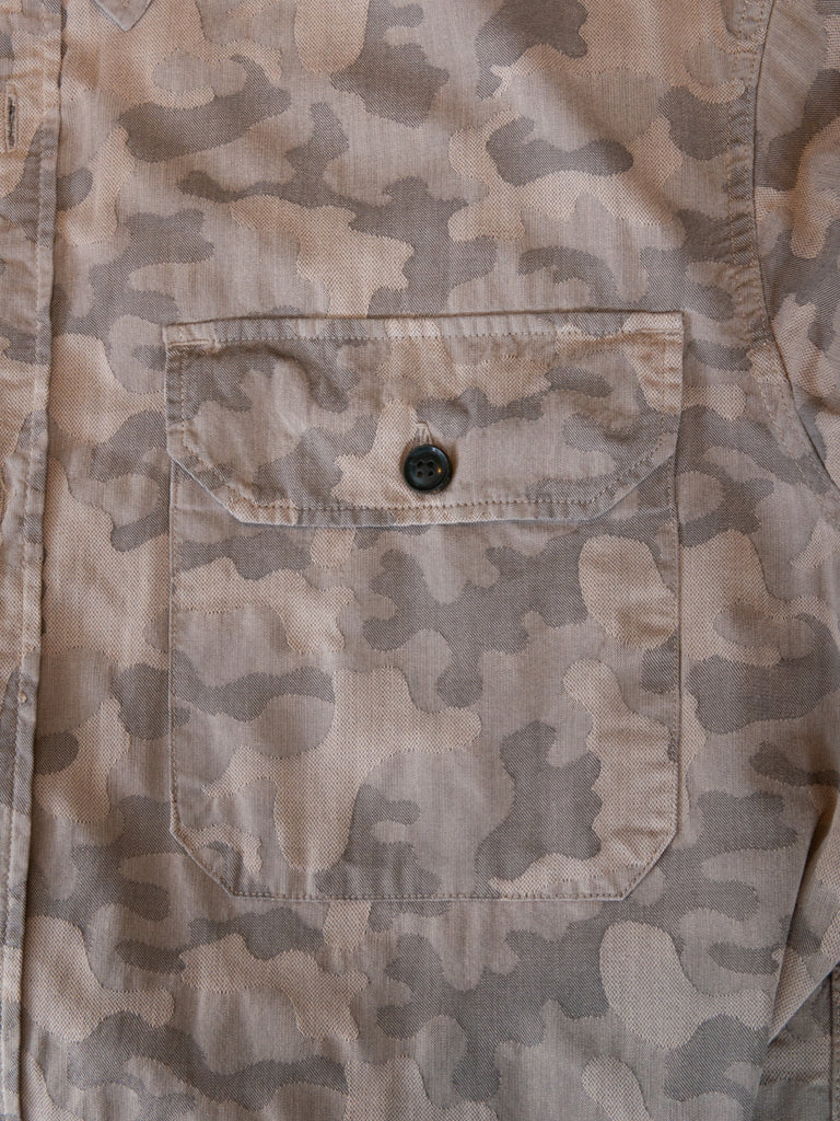 AllSaints Brown Camo Mimesis Shirt