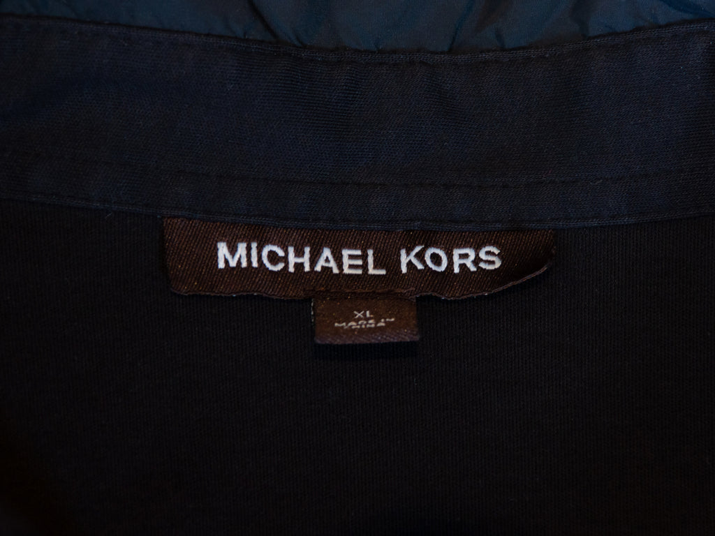 Michael Kors Black Nylon Pocket Polo Shirt