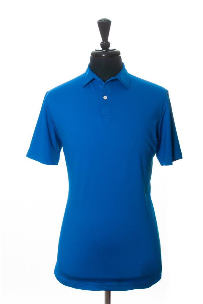 Peter Millar Royal Blue Crown Crafted Polo Shirt