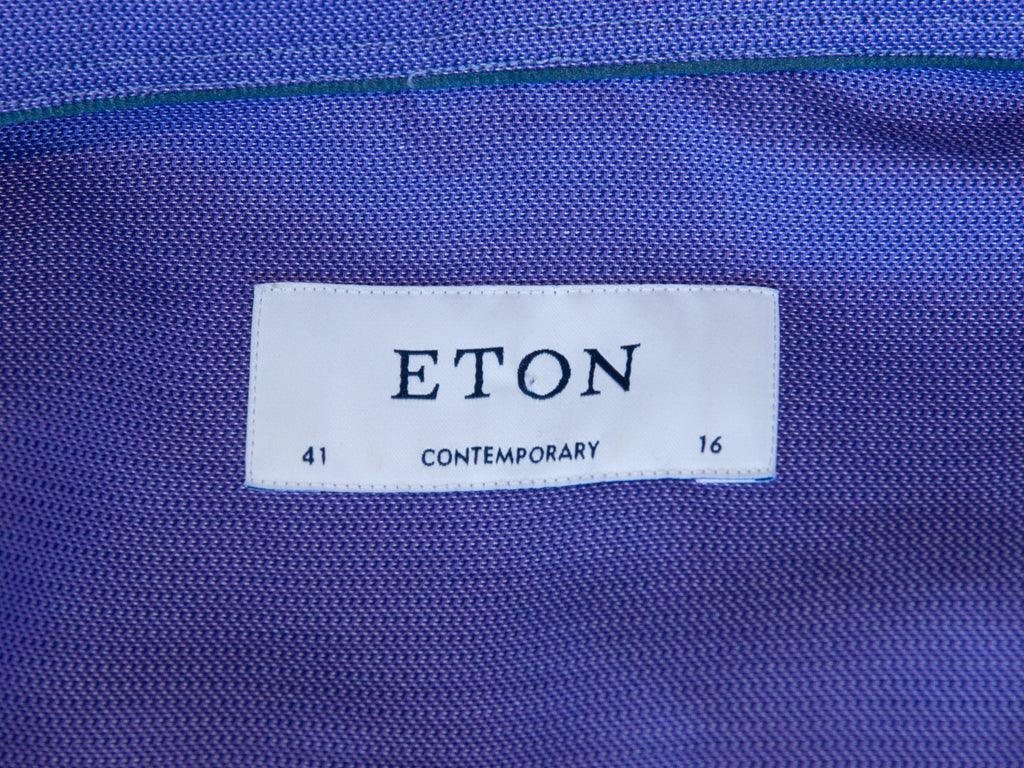 Eton Purple Signature Twill Contemporary Fit Shirt