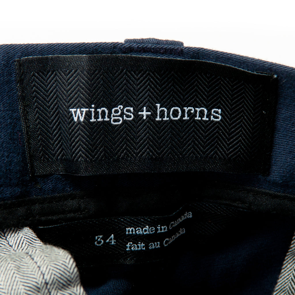 Wings + Horns Navy Blue Casual Pants